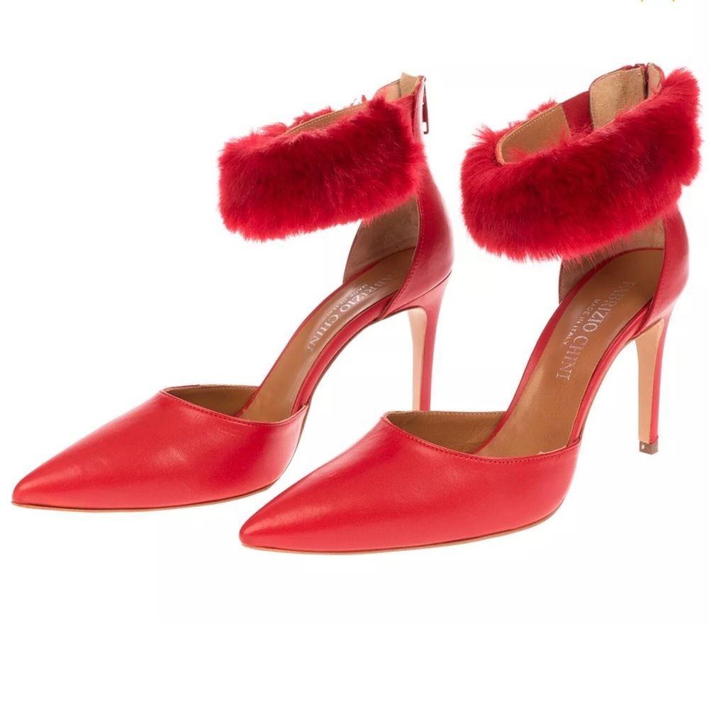 fabrizio chino leather ankle strap